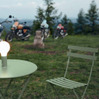 Lot de 2 chaises de bistrot en métal