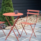 Lot de 2 chaises de bistrot en métal