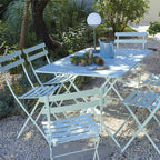 Lot de 2 chaises de bistrot en métal