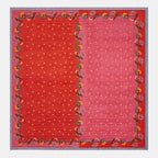Couette indonésienne à motif de roses rouges