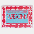 Chaîne en papier rouge et bleu