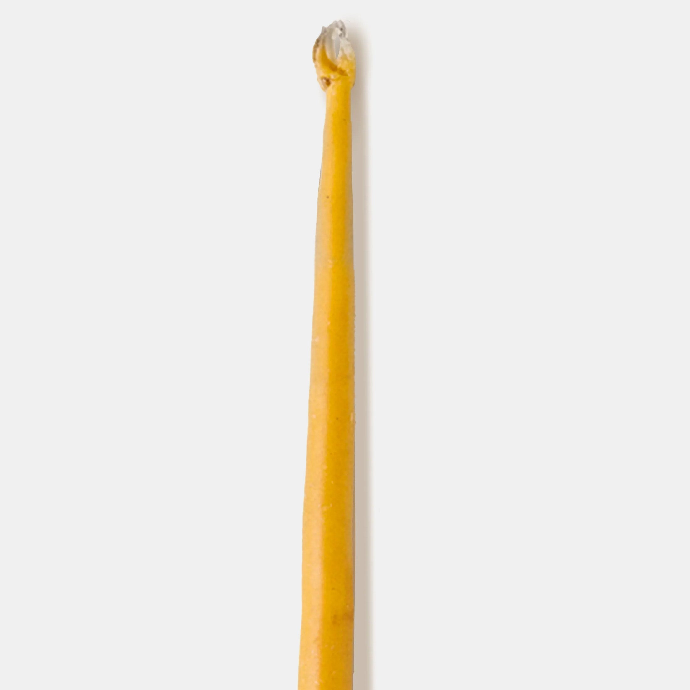 Bougie conique à double mèche en cire d'abeille 