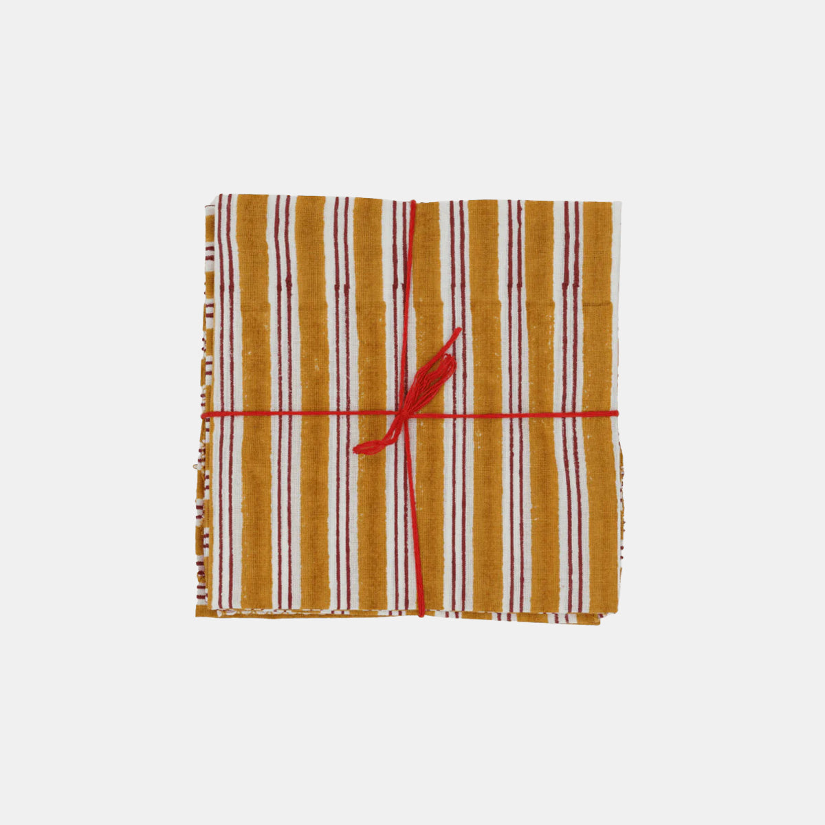 Serviettes Lou Moutarde : Lot de 4