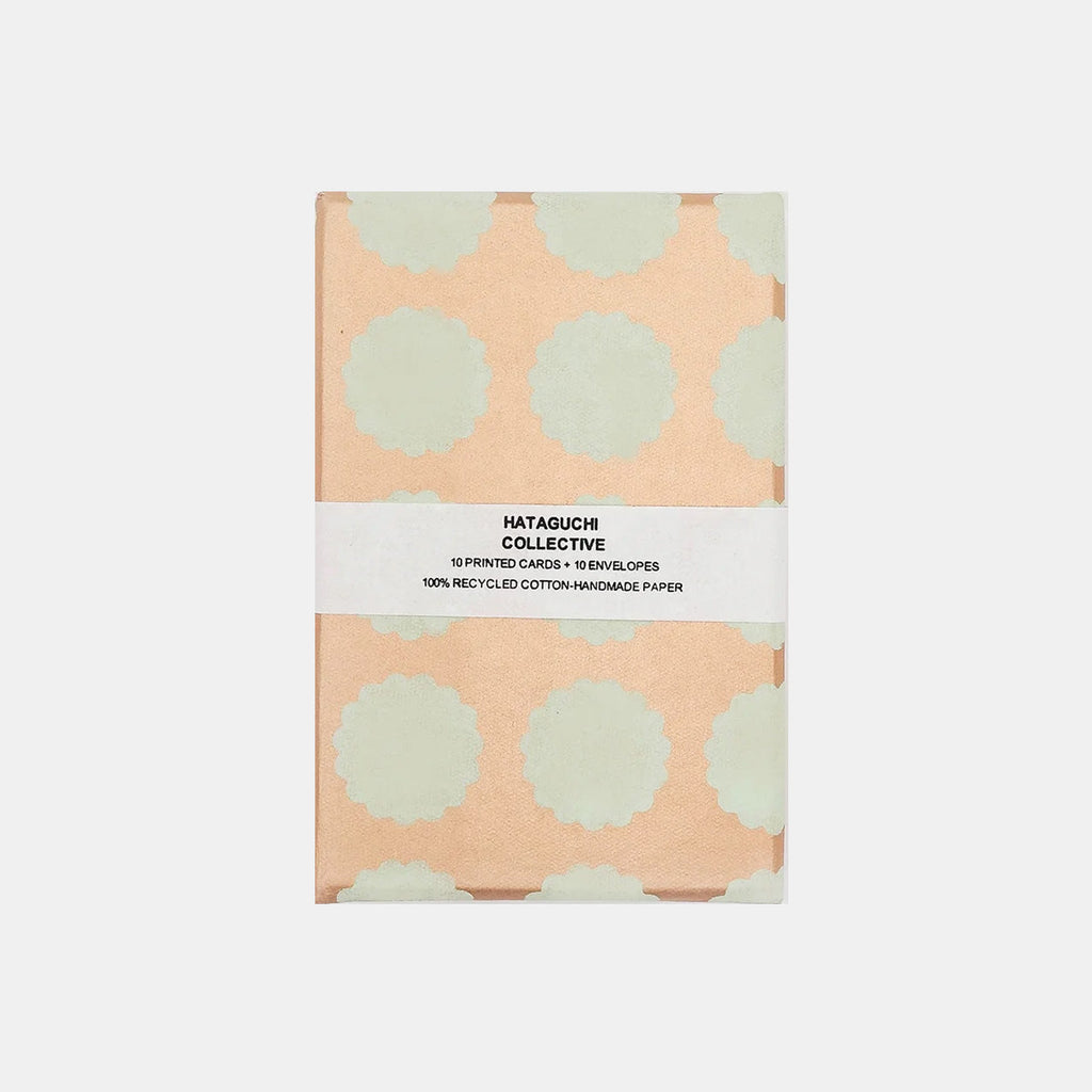 Boîte de 10 cartes de correspondance Biscuit Matcha