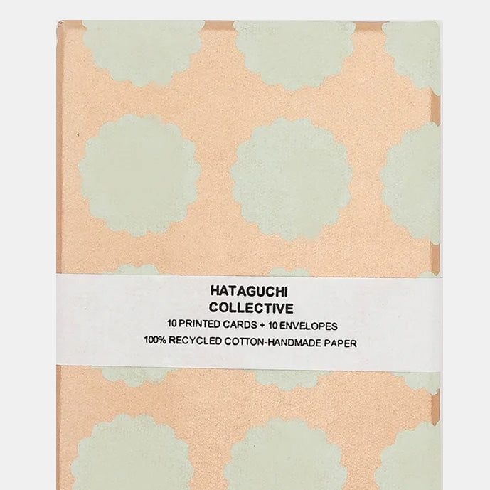 Boîte de 10 cartes de correspondance Biscuit Matcha