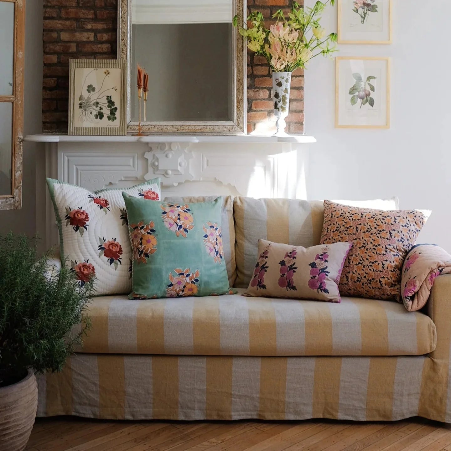 Coussin carré Noor Café au Lait