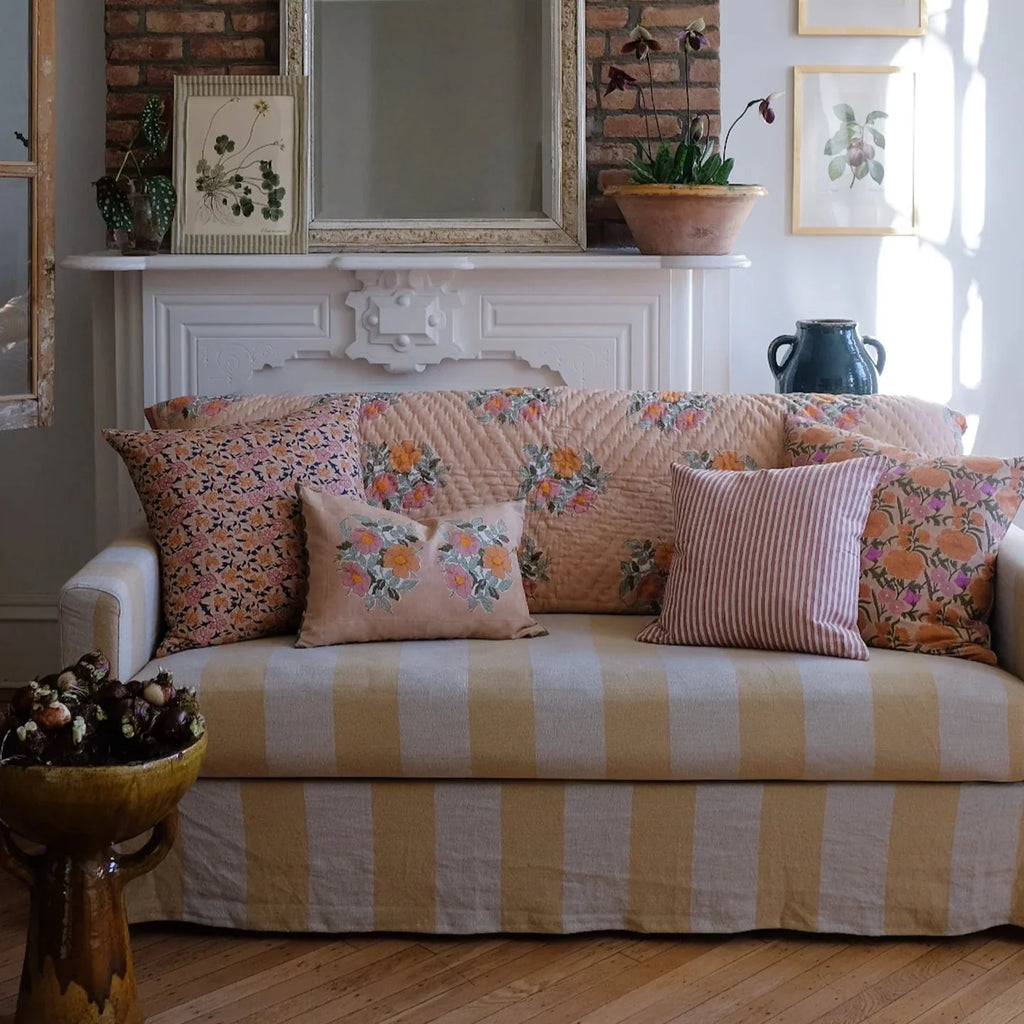 Coussin carré Nargis Old Rose