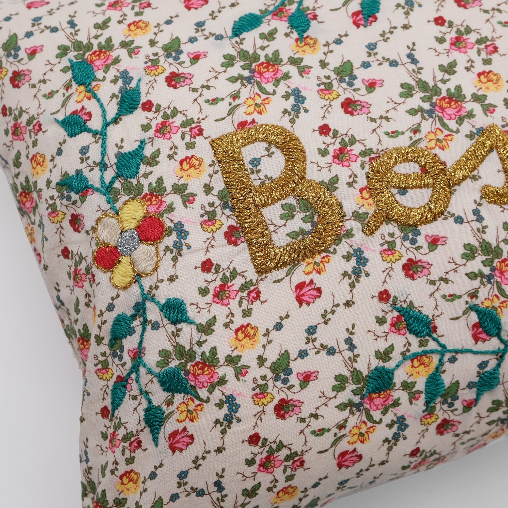 Coussin lombaire brodé Boston Multi