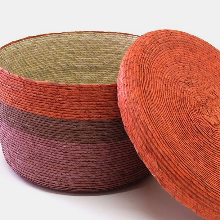 Panier de rangement en combo rouge enchilado