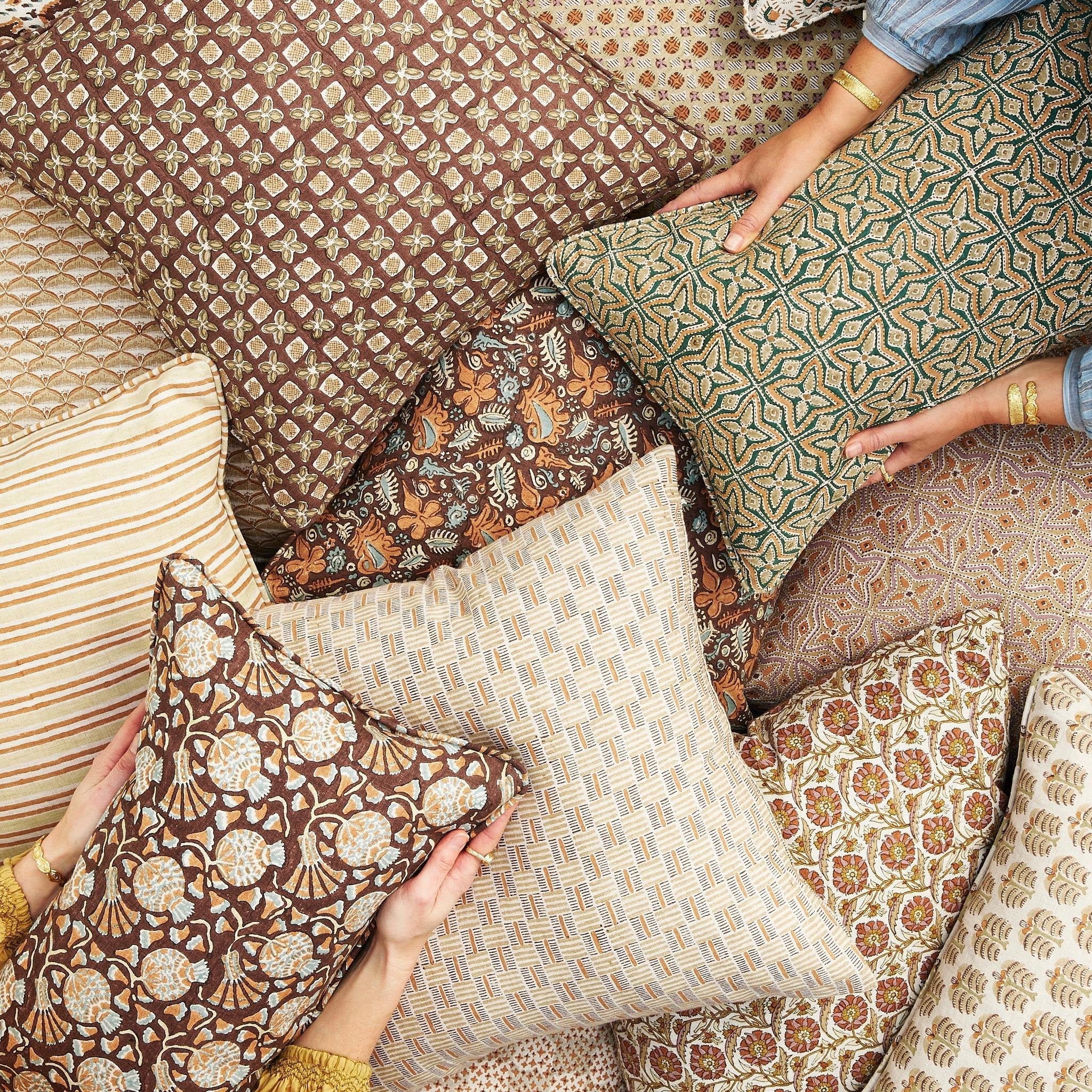 Coussin carré Maluku Sumac