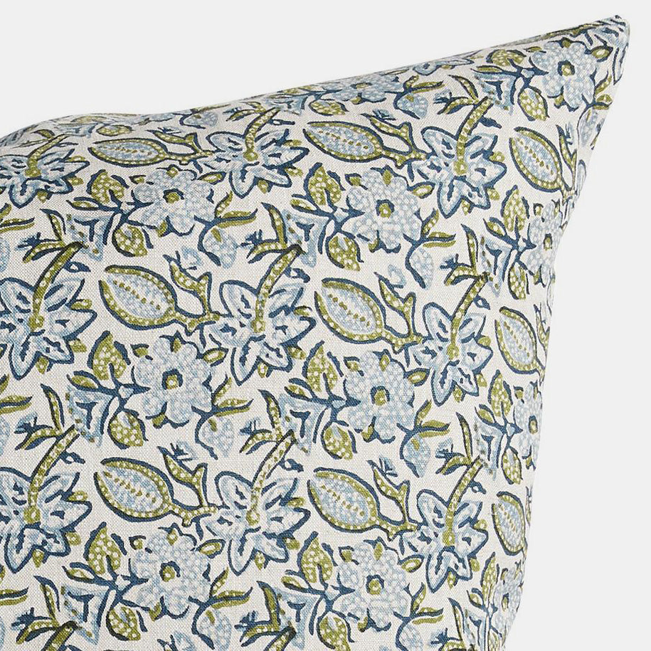 Coussin carré Krabi Moss Azure