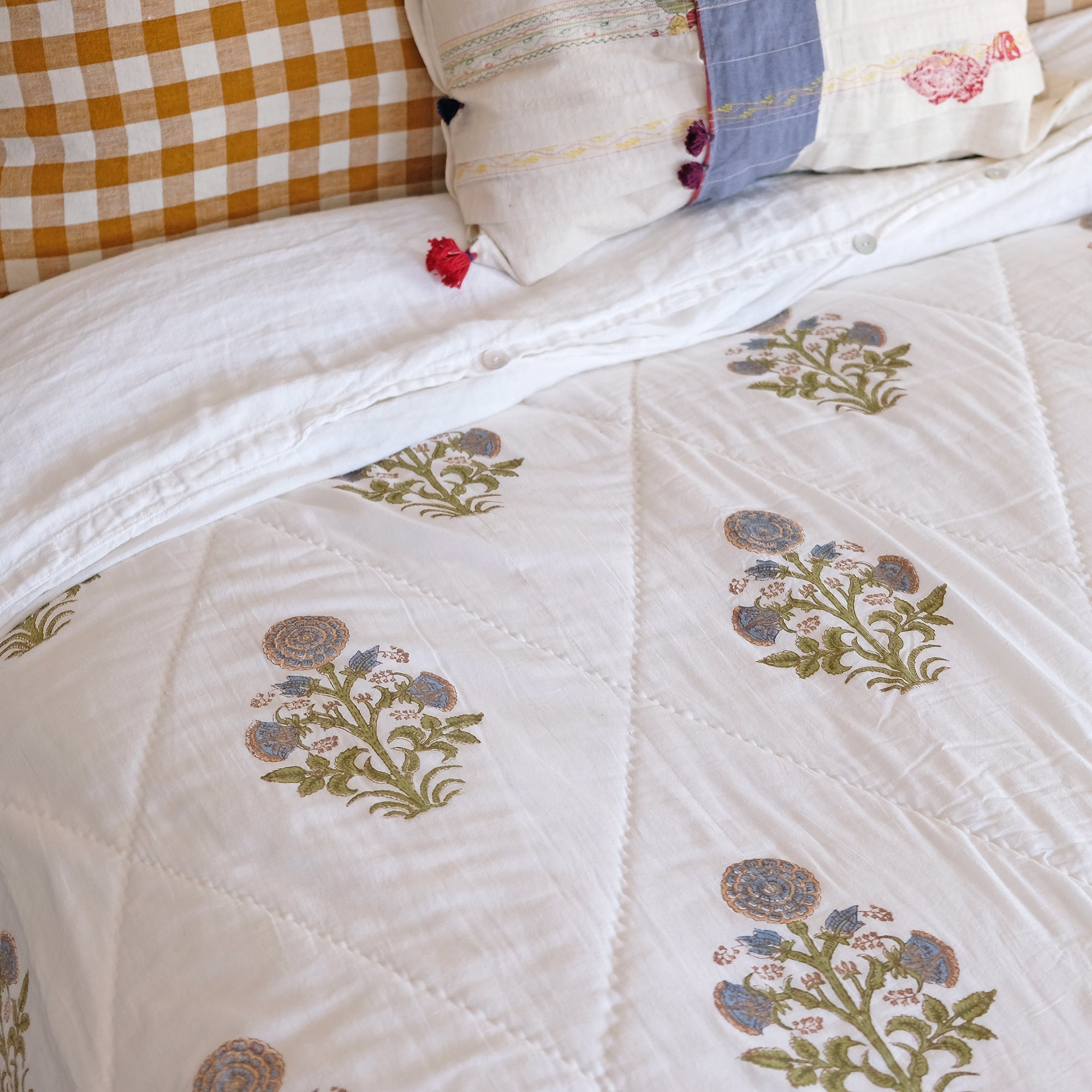 Couette bleu ardoise Kusum