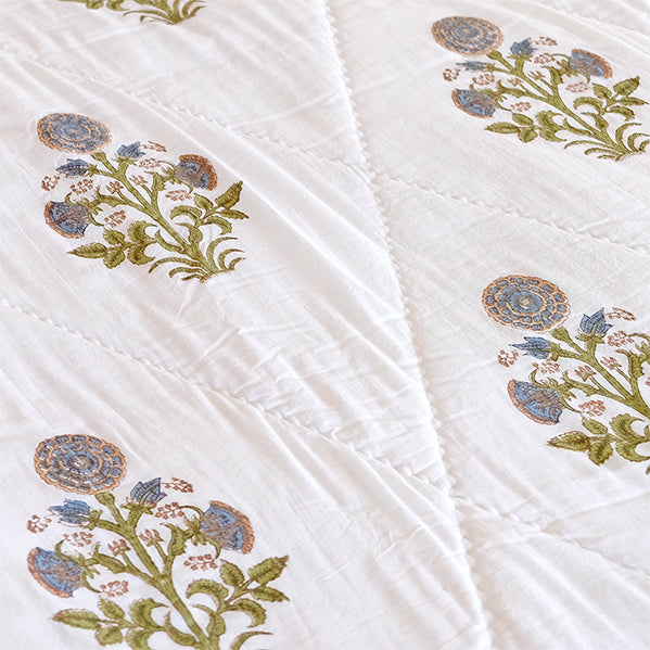 Couette bleu ardoise Kusum