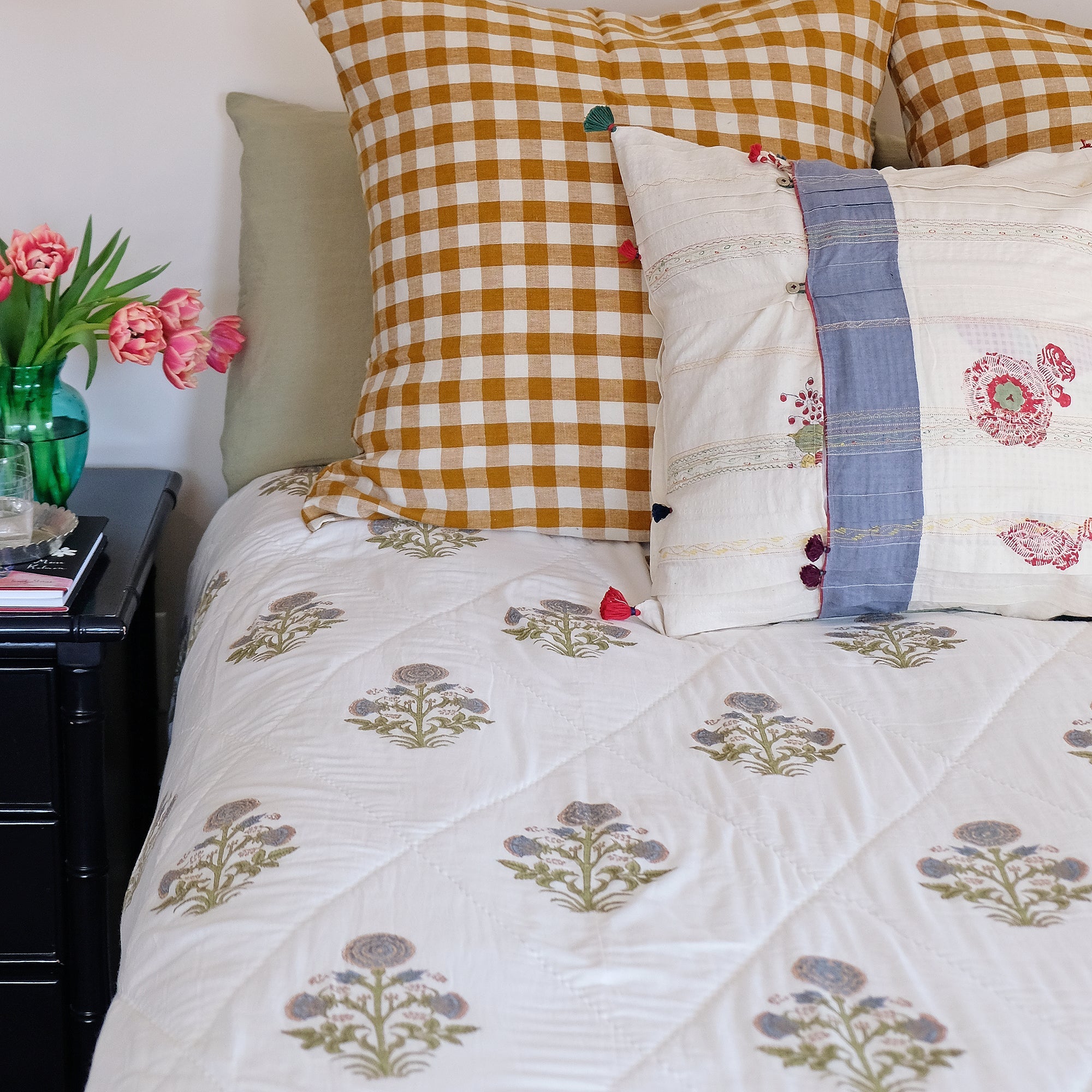 Couette bleu ardoise Kusum