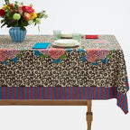 Nappe en coton à motif café Arabesque