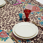 Nappe en coton à motif café Arabesque