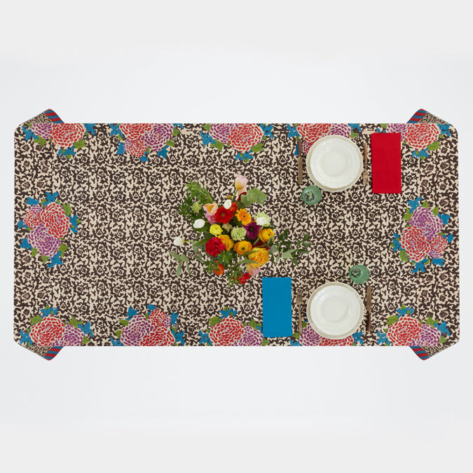 Nappe en coton à motif café Arabesque