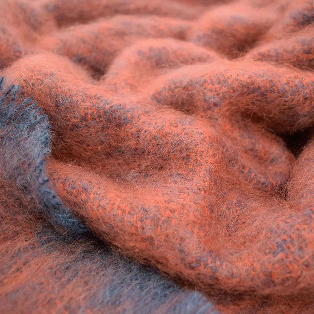 Plaid en mohair Clash Poppy