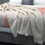Jeté en mohair Mooneen Fawn