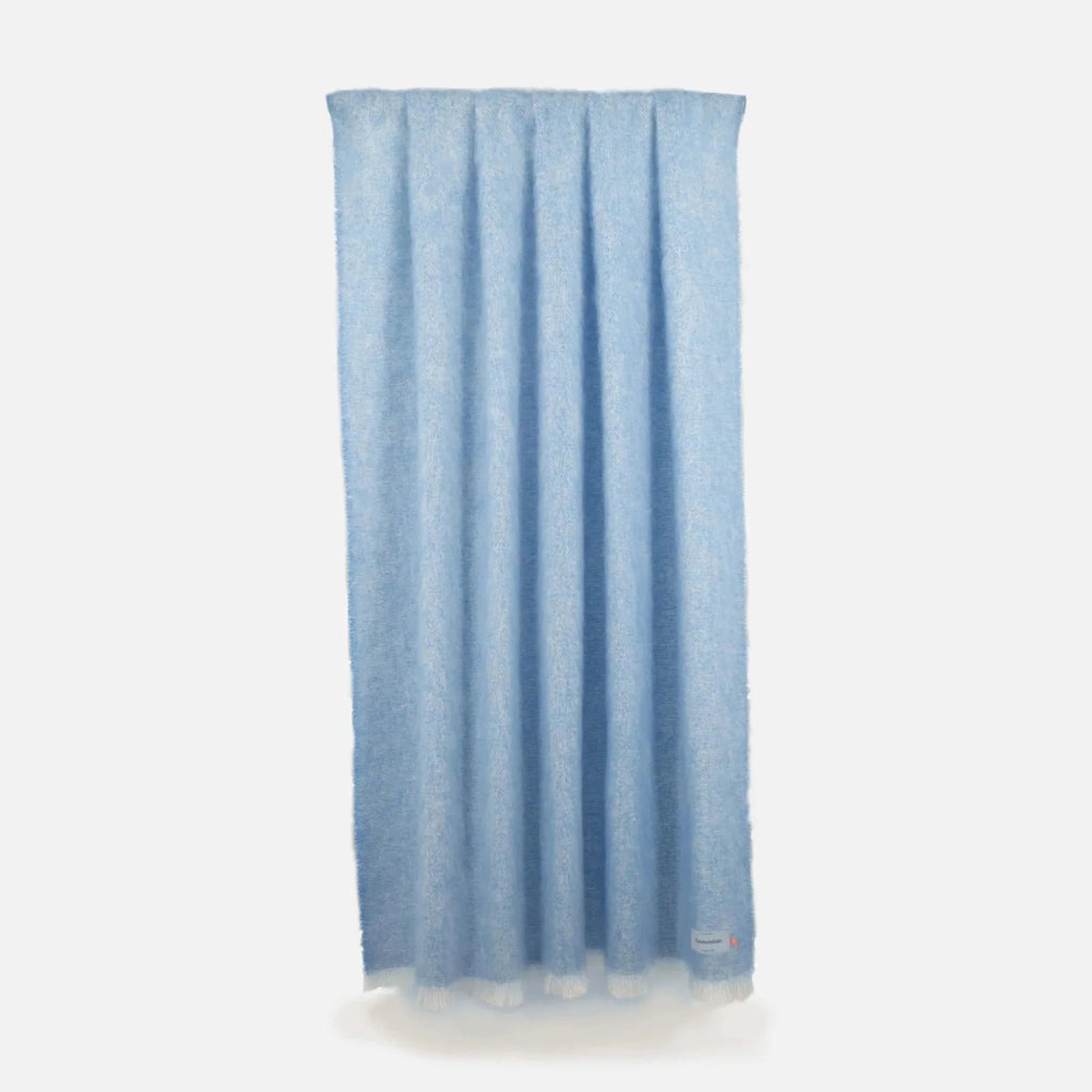 Jeté en mohair Mooneen Azure
