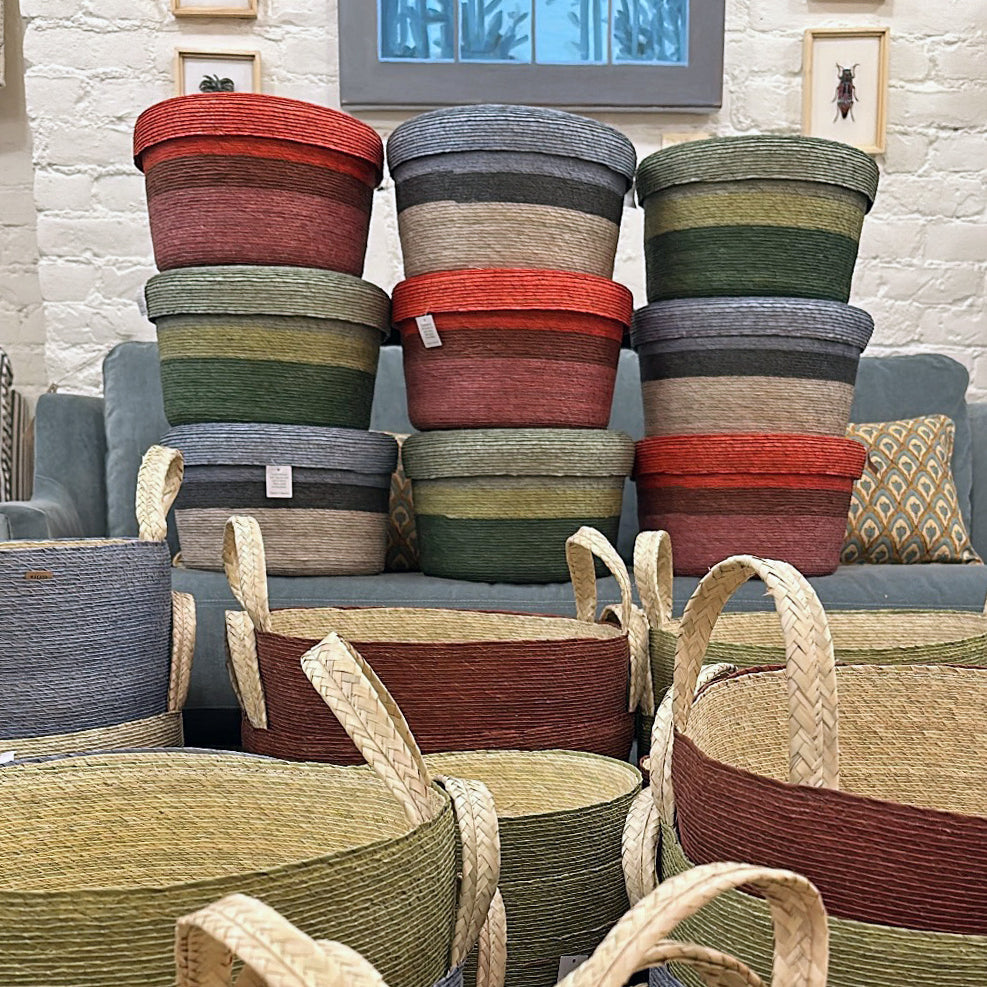 Panier de rangement en combo rouge enchilado