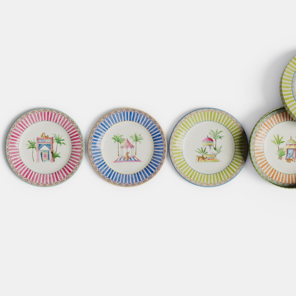Assiette à dessert en porcelaine Sariska rose