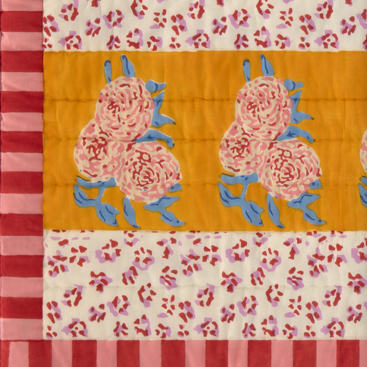 Couette bébé à rayures léopard dorées