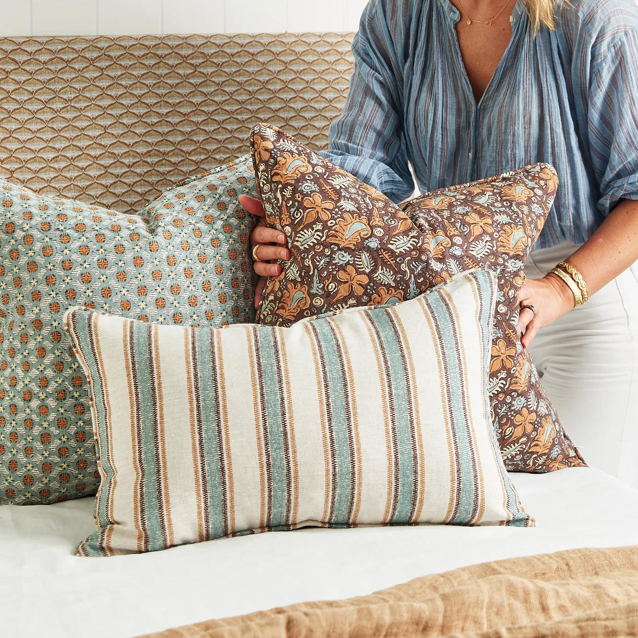 Coussin carré Maluku Sumac