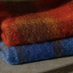 Jeté en mohair Drumin Bluebird