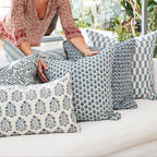 Coussin carré Jakarta Azure
