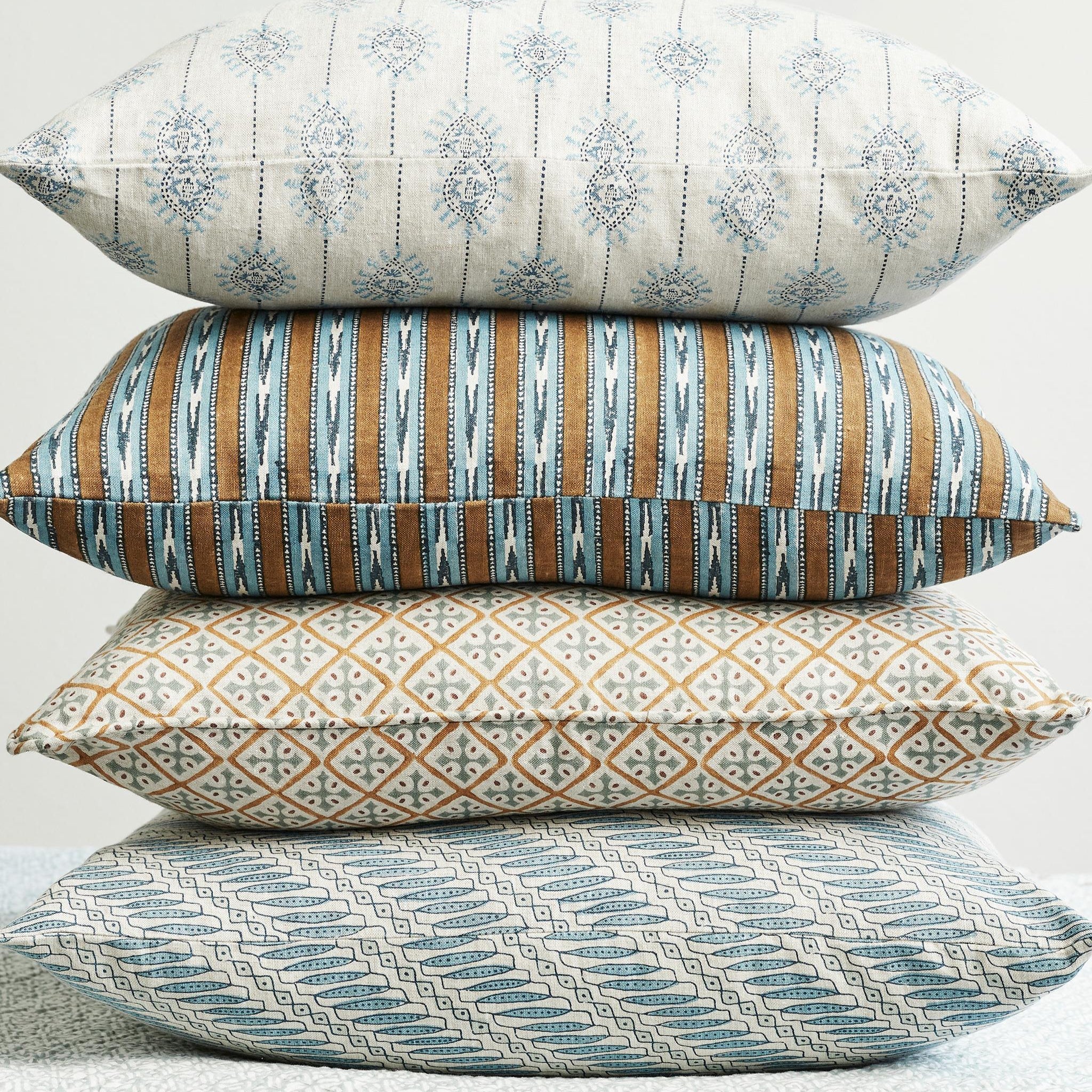 Coussin carré Jakarta Azure