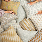 Coussin carré Jakarta Safran