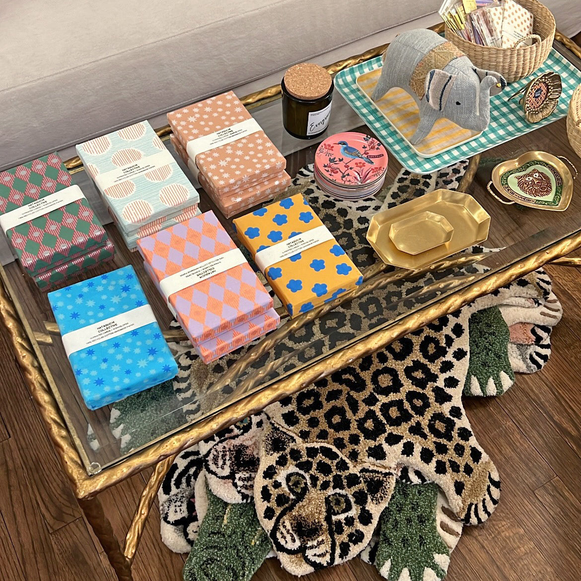 Boîte de 10 cartes de correspondance Biscuit Matcha