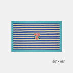 Nappe en coton à rayures bleues Nizam