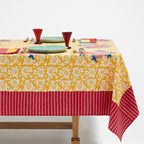 Nappe en coton doré Arabesque