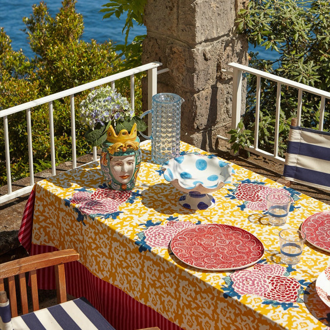 Nappe en coton doré Arabesque