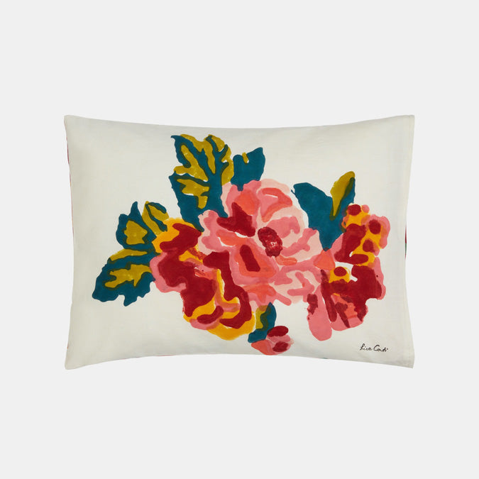 Oreiller lombaire pour bébé crème Lisa Bouquet