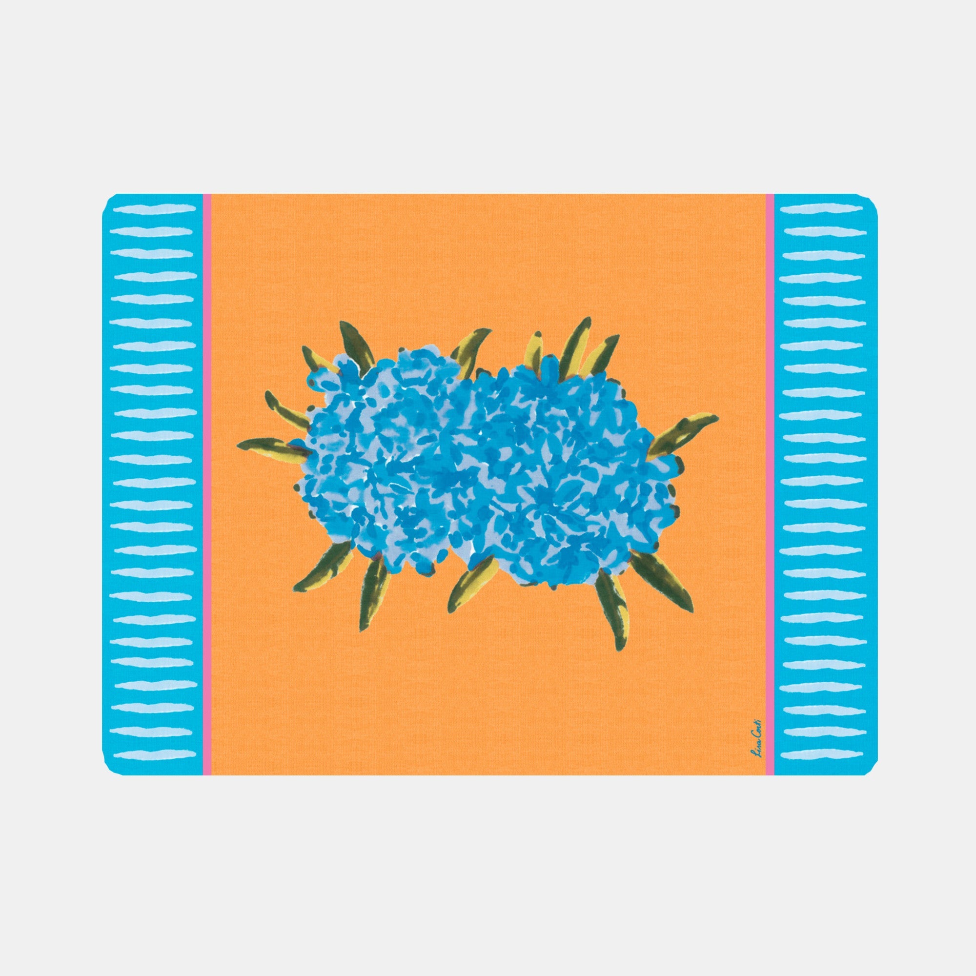 Set de table rectangulaire Oleander Orange
