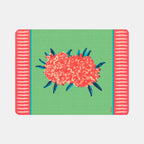 Set de table rectangulaire à feuillage de laurier-rose vert