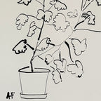 Géranium ii en pot par Aislinn Forbes