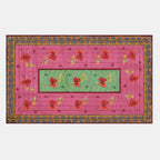 Couette junior Ibisco vert rose