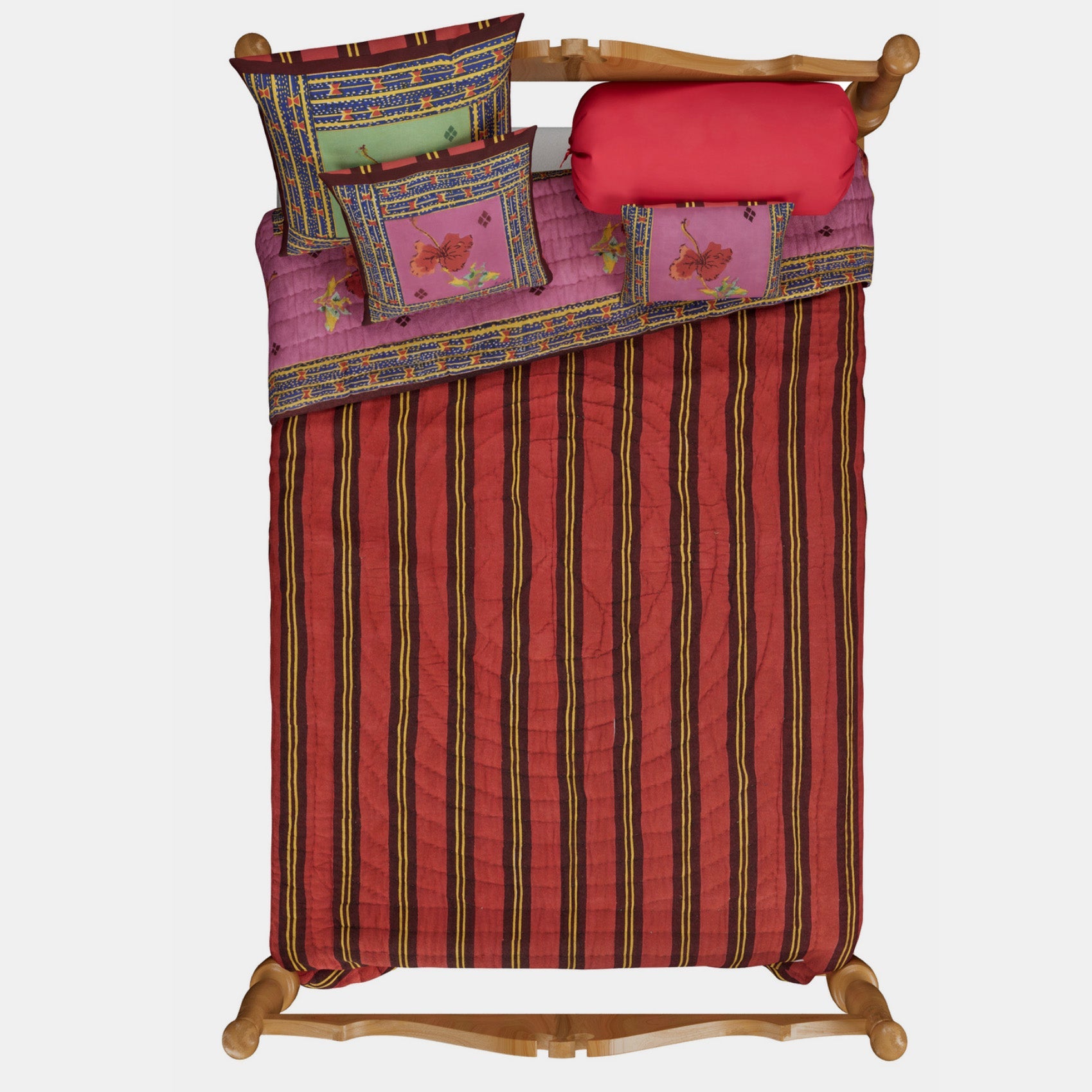 Couette Ibisco Vert Rose