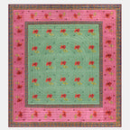 Couette Ibisco Vert Rose