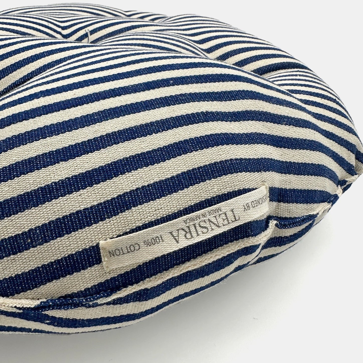 Coussin de siège rond en denim fin