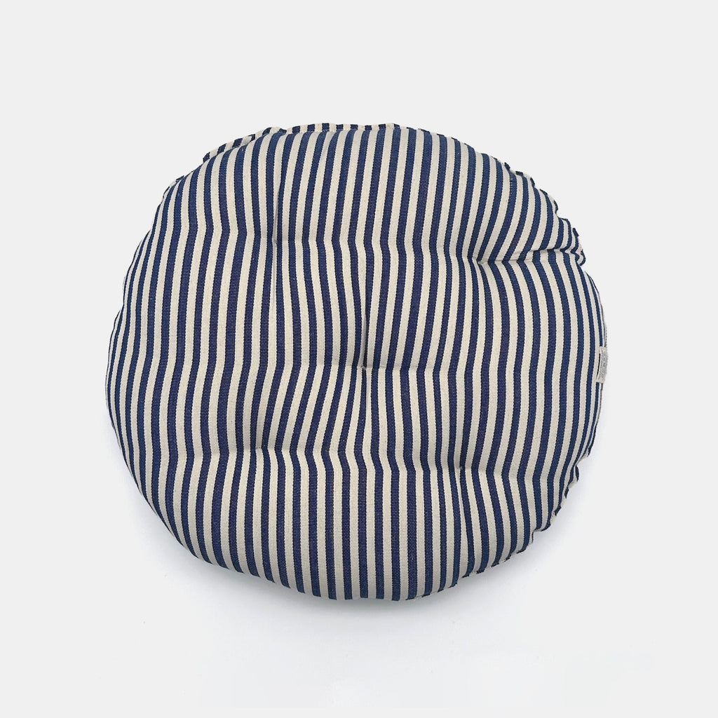 Coussin de siège rond en denim fin