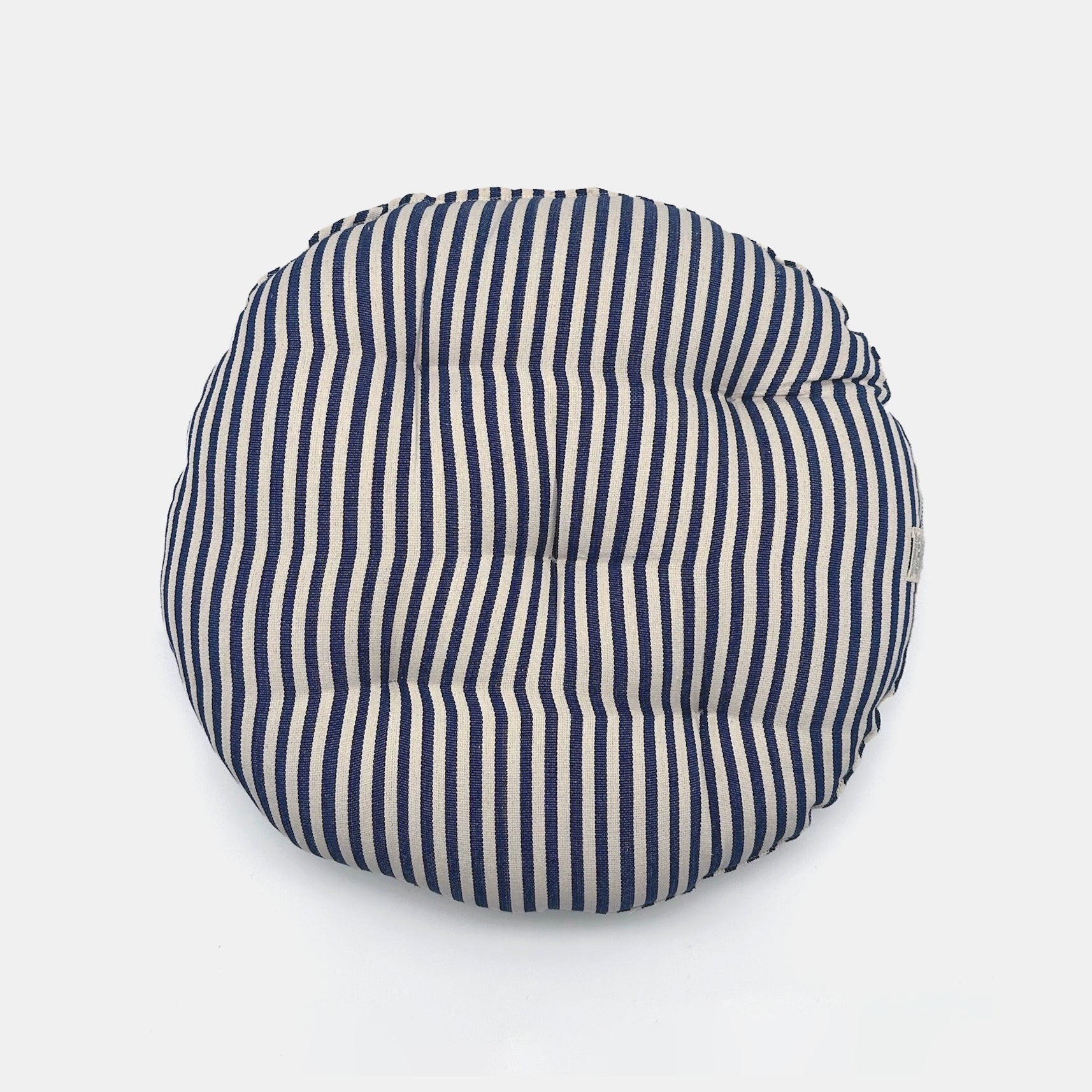 Coussin de siège rond en denim fin