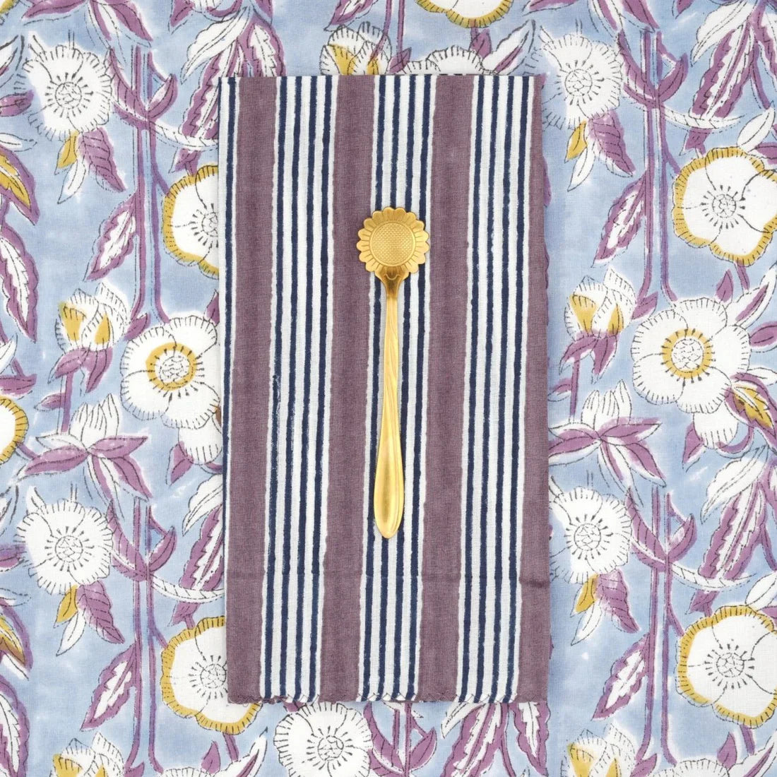 Serviettes Alice Violet : Lot de 4