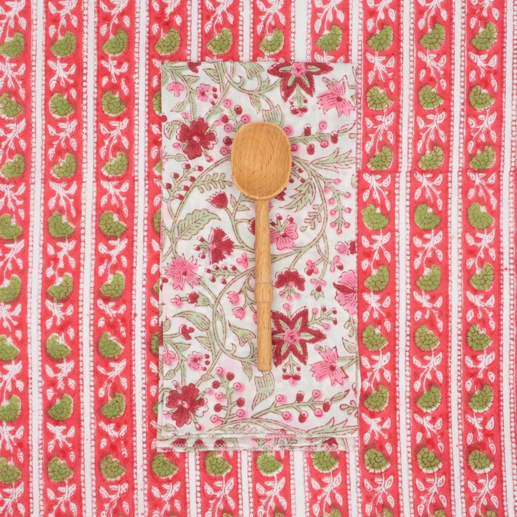 Serviettes Chrysanthème Brigitte : Lot de 4