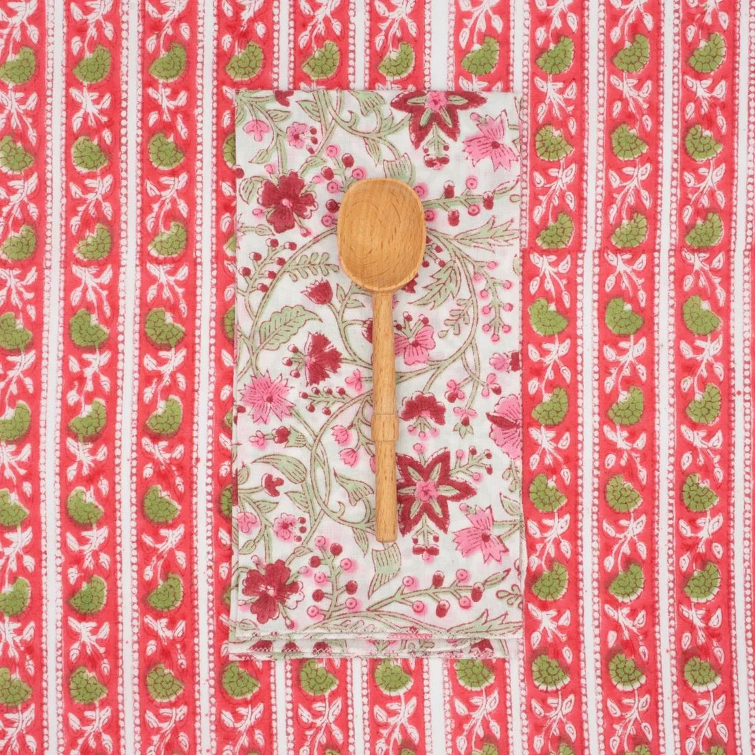 Serviettes Chrysanthème Brigitte : Lot de 4