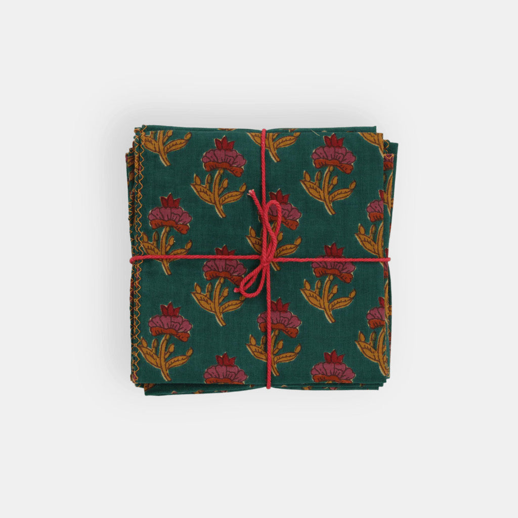 Serviettes Oxalis Pond : lot de 4